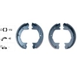 Textar Set saboti frana, frana de mana