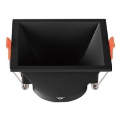 CORP SPOT GU10 PATRAT 93X93X55MM - NEGRU