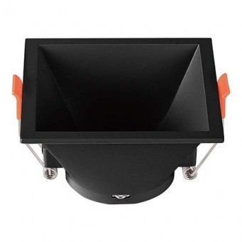 CORP SPOT GU10 PATRAT 93X93X55MM - NEGRU foto