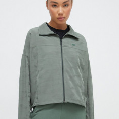 Dkny geaca femei, culoarea verde, de tranzitie, oversize