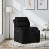 Cumpara ieftin Fotoliu rabatabil, negru, material textil