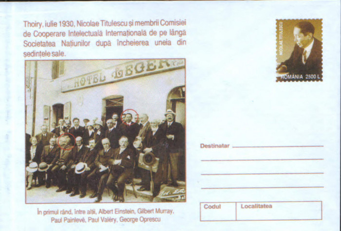 Intreg pos plic nec 2002-Thoiry N.Titulescu si membrii CCI a Soc. Natiunilor