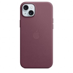 Husa de protectie FineWoven Case with MagSafe pentru iPhone 15 Plus, Mulberry foto