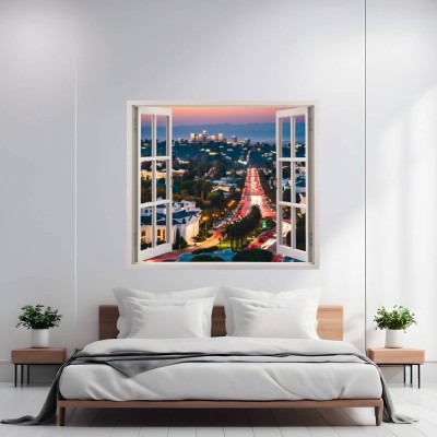 Folie imprimata color pentru decor perete locuinta, dimensiune 125 x 110cm, model: VIEW TO HAVEN 17 foto