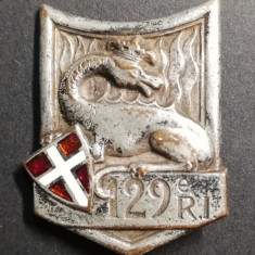 Insigna Regimentala Regiment 129 Infanterie Franța Drago G 429