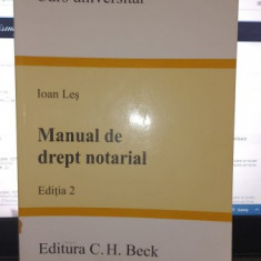 Manual de drept notarial (editia 2) - Ioan Les