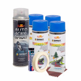 Cumpara ieftin Kit complet reparatie si vopsire jante culoare Albastru Fluorescent, V4, AVEX