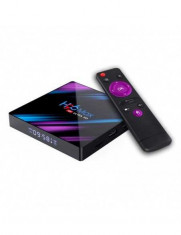 TV Box H96 MAX-3318 Smart Media Player, 4K, 4GB RAM, 32GB ROM, Rockchip RK3318 QuadCore, Android 10.0, USB 3.0, Slot memorie foto