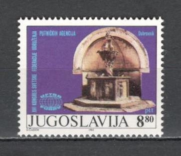 Iugoslavia.1982 Congres mondial al agentiilor de turism SI.543