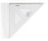 Echer plastic 45&ordm; / 17,7 cm cu linie mediana Koh-I-Noor
