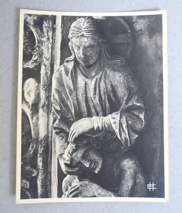 Etienne Houvet &quot;Dieu creant Adam&quot; fotografie veche cca 1908