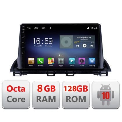 Navigatie Mazda 3 2014-2019 F-463 Octa Core cu Android Radio Bluetooth Internet GPS WIFI DSP 8+128GB 4G CarStore Technology