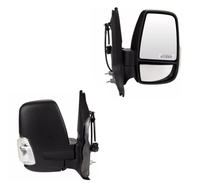 Oglinda usa exterioara FORD TRANSIT/TOURNEO, 10.2019-, partea dreapta, View Max, reglare electrica; texturat; cu incalzire; versiune scurta; sticla c