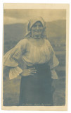 4521 - ETHNIC woman, Romania - old postcard, real PHOTO - unused, Necirculata, Fotografie