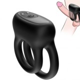 Armony Vibrator cu Inel Dublu Negru