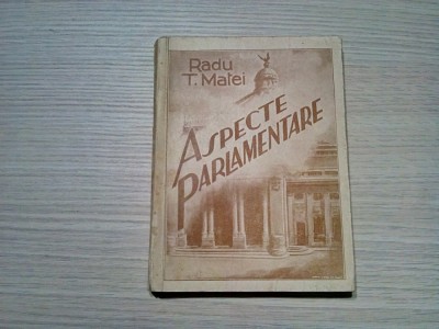 ASPECTE PARLAMENTARE 1934-1935 - Vol. I - Radu T. Matei (autograf) -1935, 282p. foto