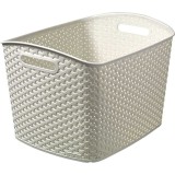 Cos pentru rufe Multifunctional Curver, Alb, 43x34x29 cm, 24 L