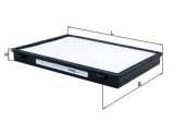 MAHLE LA 421 Filtru, aer habitaclu