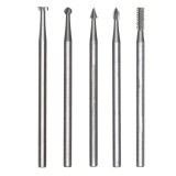 Set 5 freze din aliaj de otel-wolfram-vanadiu, Proxxon 28710, Proxxon Micromot