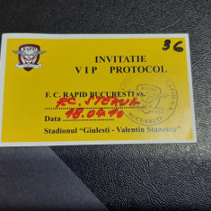 Invitatie VIP Rapid - Steaua