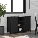 vidaXL Servantă, negru, 100x35x70 cm, lemn prelucrat