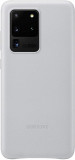 Husa de protectie Samsung pentru Galaxy S20 Ultra,Piele naturala, Gri deschis