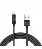 Cablu de date 2in1 iPad iPhone lightning 1m 2A negru delight