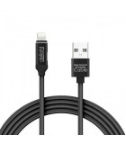 Cablu de date 2in1 iPad iPhone lightning 1m 2A negru delight