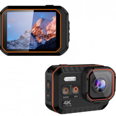 Camera de actiune iSEN Action Camera 002, Negru, 4K, UltraHD, HD 2.0 , Filmare 170 , Wi-Fi, Lumina SOS, Car mode, Detectie miscare,1050 mAh