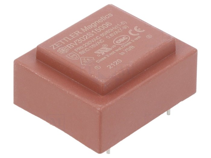 Transformator &icirc;ncapsulat 15V 40mA PCB