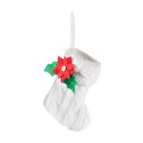 Ciorap Craciun textil multicolor BY 11x16 cm