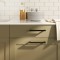 Gossi manere de dulap, 10 buc., negru, 160 mm, otel inoxidabil