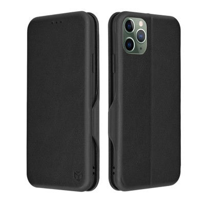 Husa 360&amp;Atilde;&amp;sbquo;&amp;Acirc;&amp;deg; iPhone 11 Pro Max Techsuit Safe Wallet Plus, negru foto