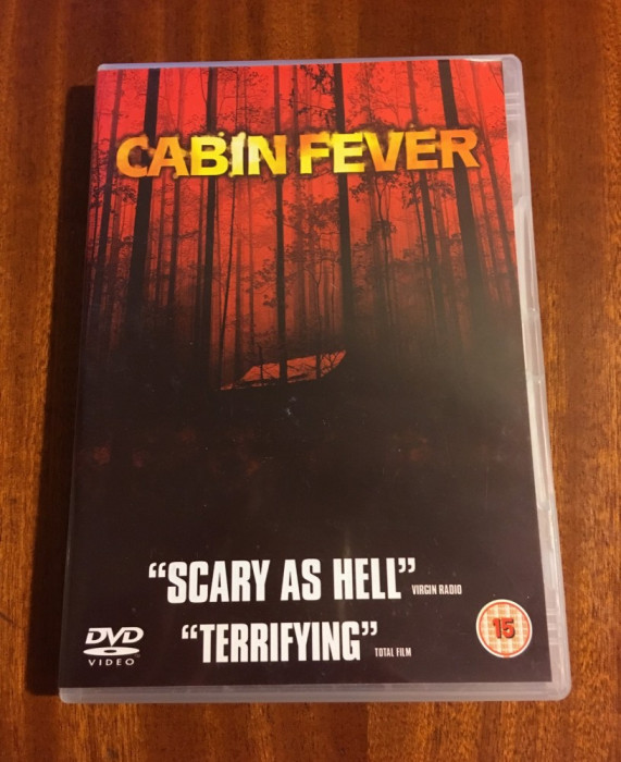 Cabin fever (1 DVD original film de groaza horror - Ca nou!)