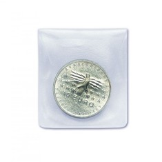 Set 50 huse transparente pentru monede de 65 mm