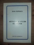 Articole si studii de istorie- Dan Popescu