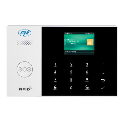 Sistem de alarma wireless PNI SafeHouse HS600 Wifi GSM 4G, suporta 90 zone wireless si 3 zone cu fir, compatibil cu aplicatia Tuya Smart, alerta prin foto