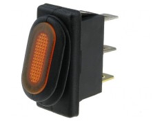 Comutator Rocker ON-OFF 10A 250V Portocaliu IP65