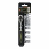 Set 12 piese tubulare Heinner, CR-V, 1/4&quot;, chei clichet, extensie 4-13mm