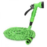 Furtun Gradina Extensibil Navaris 30m, Pistol Pulverizare 7 Moduri, Conector Robinet, Verde, Polipropilena, Universal