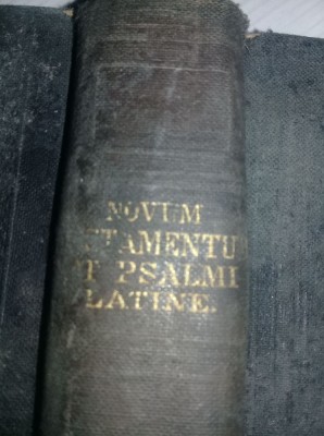 Iisus Hristos Domnul nostru noul legăm&amp;acirc;nt,NOVUM TESTAMENTUM PSALMI LATINE 1859 foto