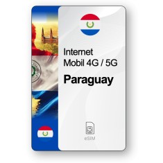eSIM Internet Paraguay, valabil 7 zile, trafic 1 GB, Standard