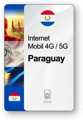 eSIM Internet Paraguay, valabil 30 zile, trafic 10 GB foto