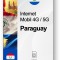 eSIM Internet Paraguay, valabil 30 zile, trafic 10 GB