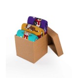 Cutie cu 3 perechi de șosete de iarnă pentru Crăciun - Pisică, C&acirc;ine, Pinguin 39-42