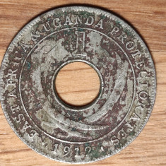 Africa de Est post Uganda - moneda istorica raruta - 1 cent 1912 H - George V