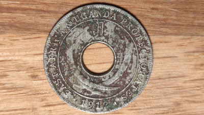 Africa de Est post Uganda - moneda istorica raruta - 1 cent 1912 H - George V foto
