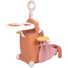 Valiza multifunctionala pentru papusi Smoby Baby Nurse Nursery Suitcase 3 in 1 cu 6 accesorii