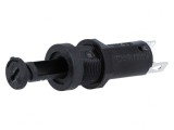 Clemă siguranțe cilindrice 10A 250VAC neagră, SCHURTER