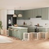 VidaXL Poartă de c&acirc;ini pliabilă cu ușă, 9 panouri, 450 cm, lemn plop 3155641